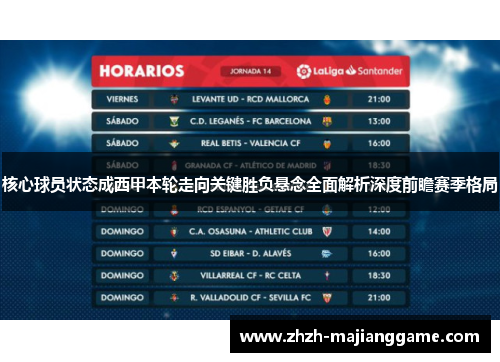 核心球员状态成西甲本轮走向关键胜负悬念全面解析深度前瞻赛季格局