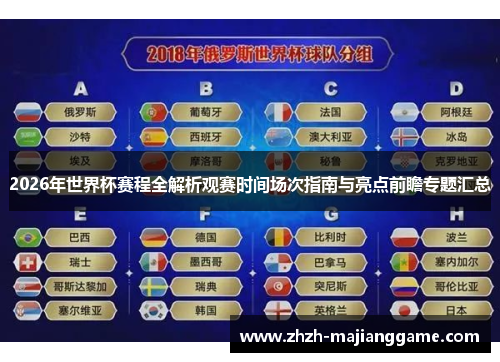 2026年世界杯赛程全解析观赛时间场次指南与亮点前瞻专题汇总